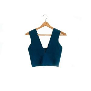 Marciano for GUESS | dark teal crop tank | US S